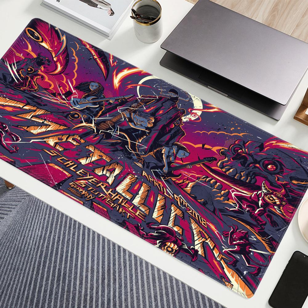 Gaming Keyboard Mouse Combo - Band M-Metallicaes Mouse Pad 90x40CM Non-slip
