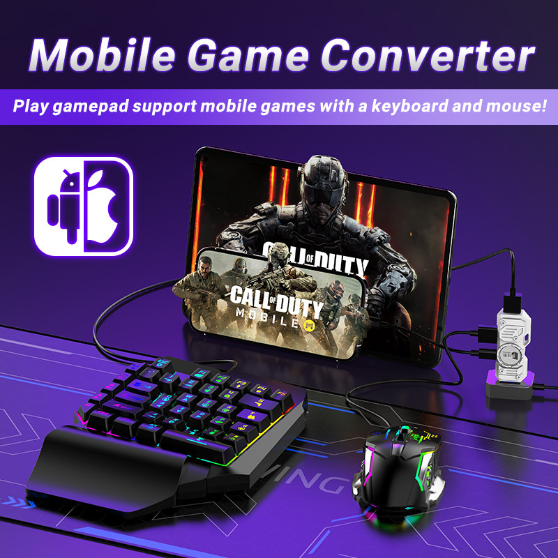 Gaming Keyboard Extension - Mobile Games Converter Kit Mobilador Gamer