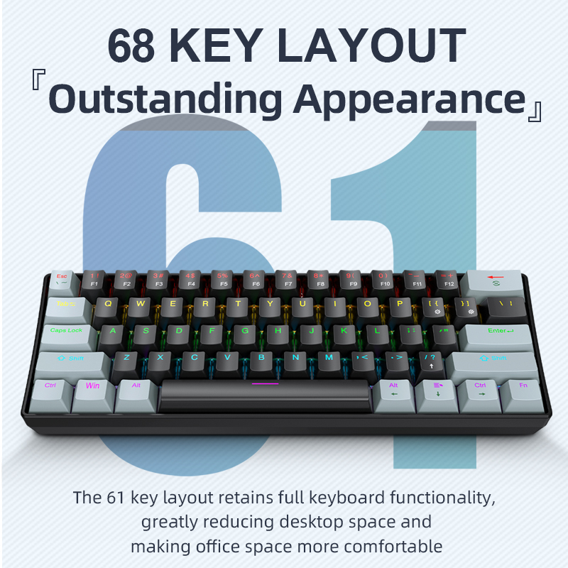 APAYADO K61 Mini Mechanical Ke - Gaming Keyboard Mouse And Headset Combo review and price