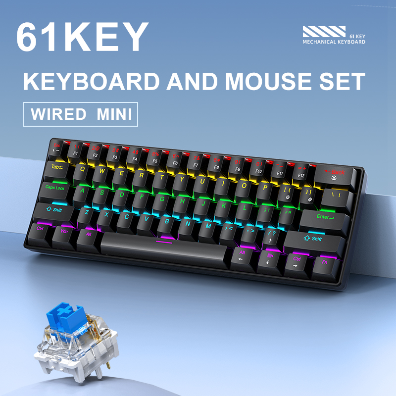 APAYADO K61 Mini Mechanical Ke - Gaming Keyboard Mouse And Headset Combo review and price