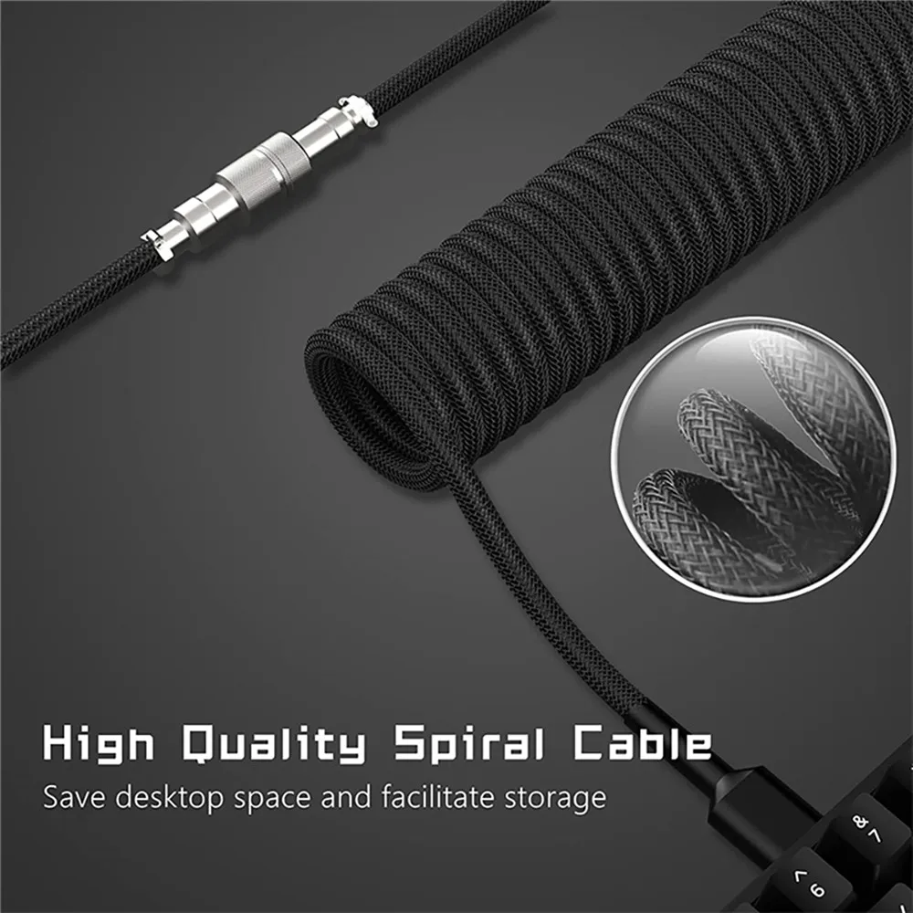 New Mechanical Keyboard Coiled - Gaming Keyboard Type C review and price