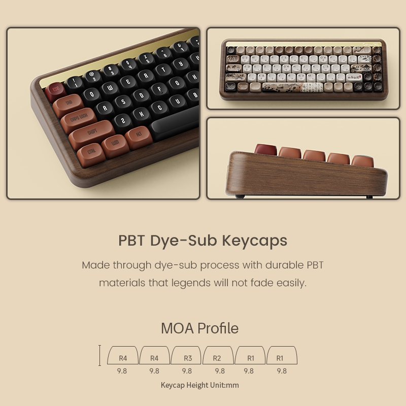Akko MU01 Wooden Mechanical Ke - Gaming Keyboard Best review and price