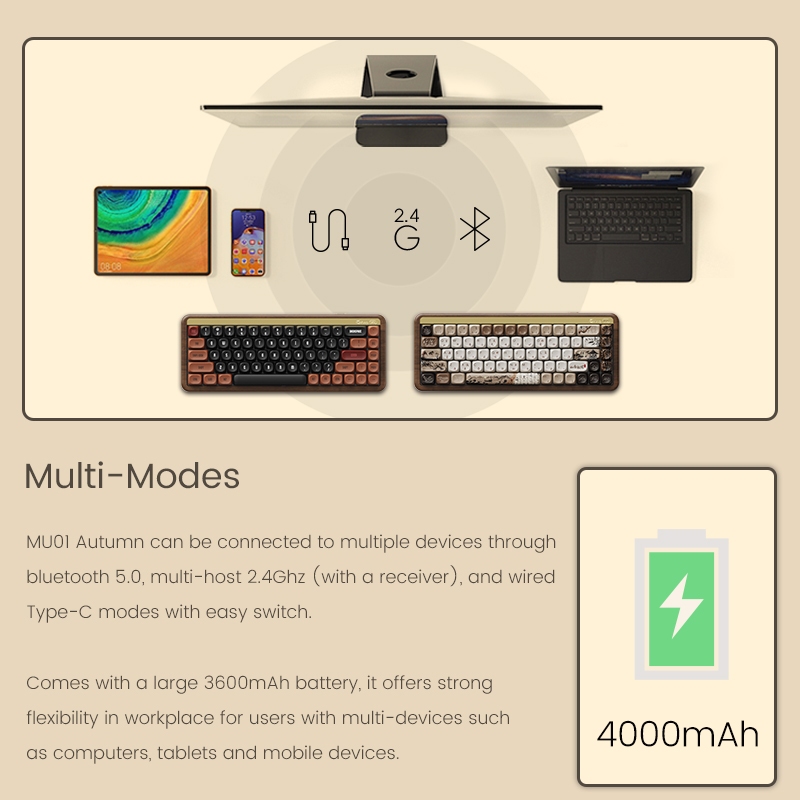 Akko MU01 Wooden Mechanical Ke - Gaming Keyboard Best review and price