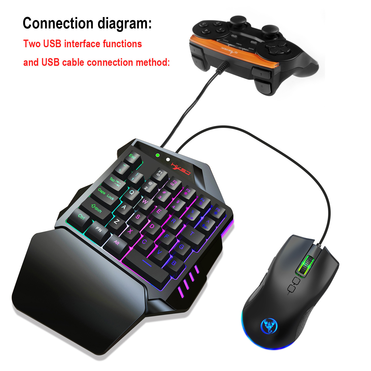 Teclado gamer Keyboard Set acc - Gaming Keyboard Mouse Set review and price