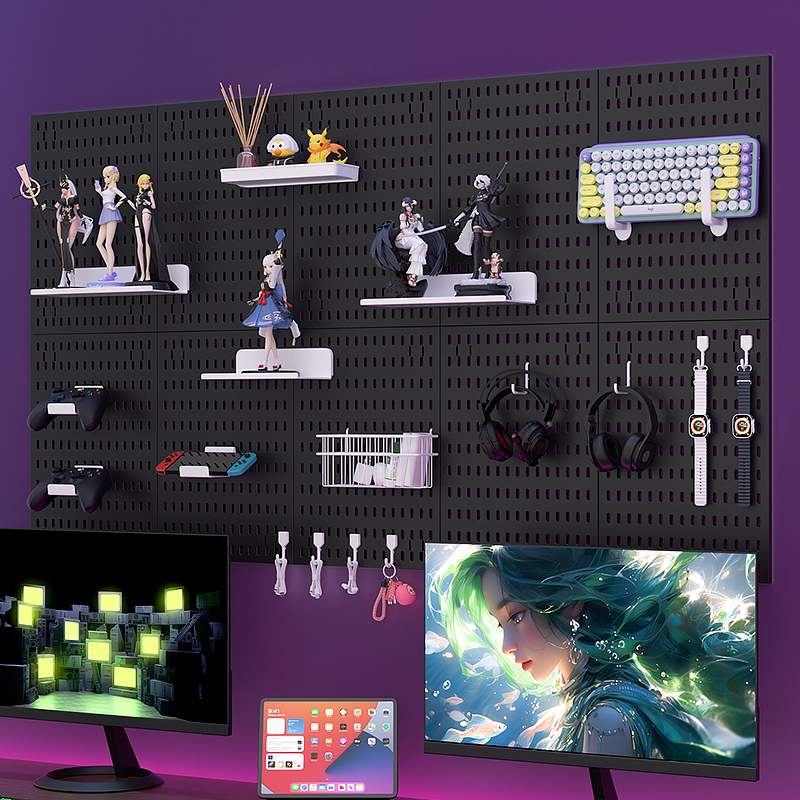 Adhesive Pegboard Shelf for Ga - Gaming Keyboard And Mouse review and price