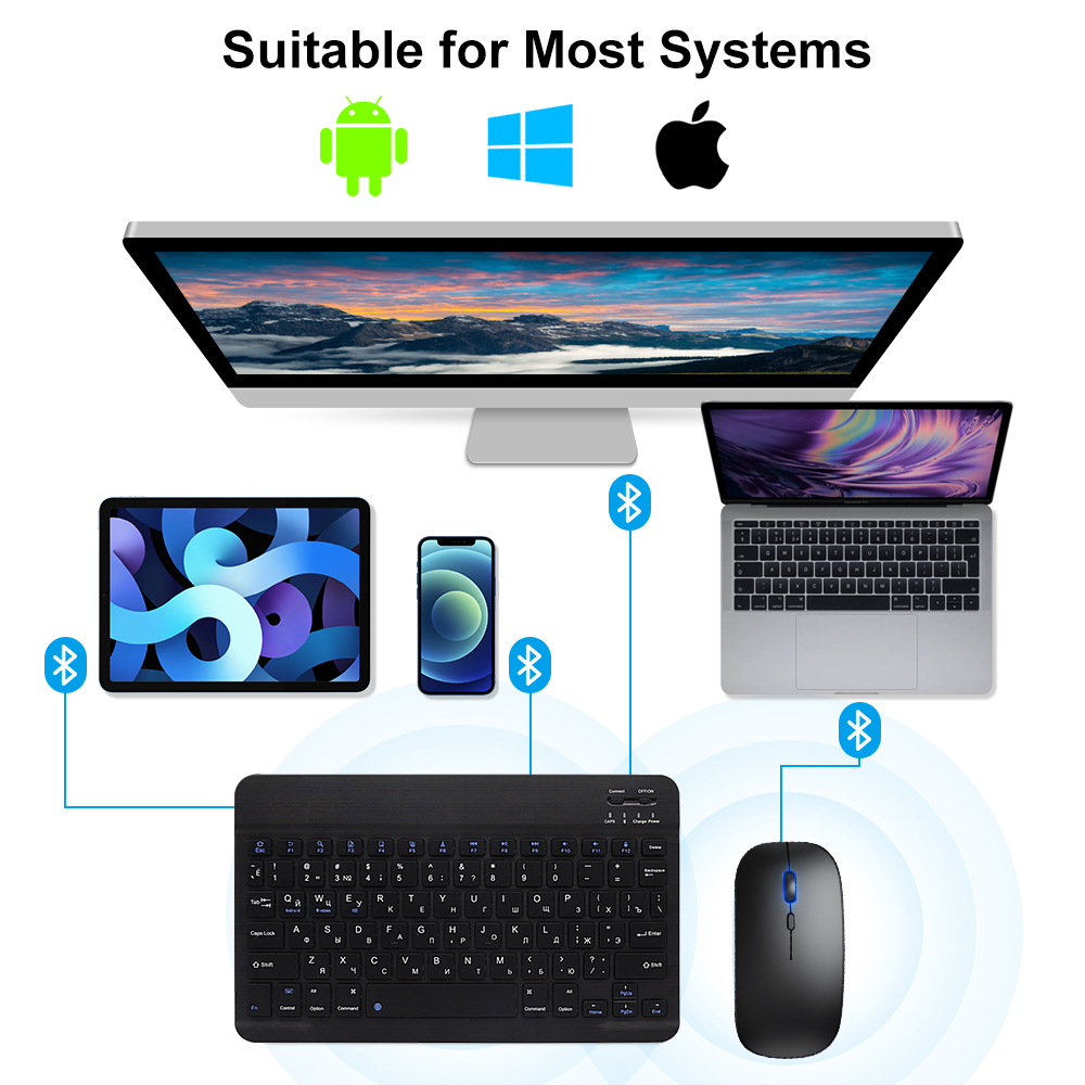Bluetooth Keyboard and Mouse F - Gaming Keyboard Mouse Combo review and price