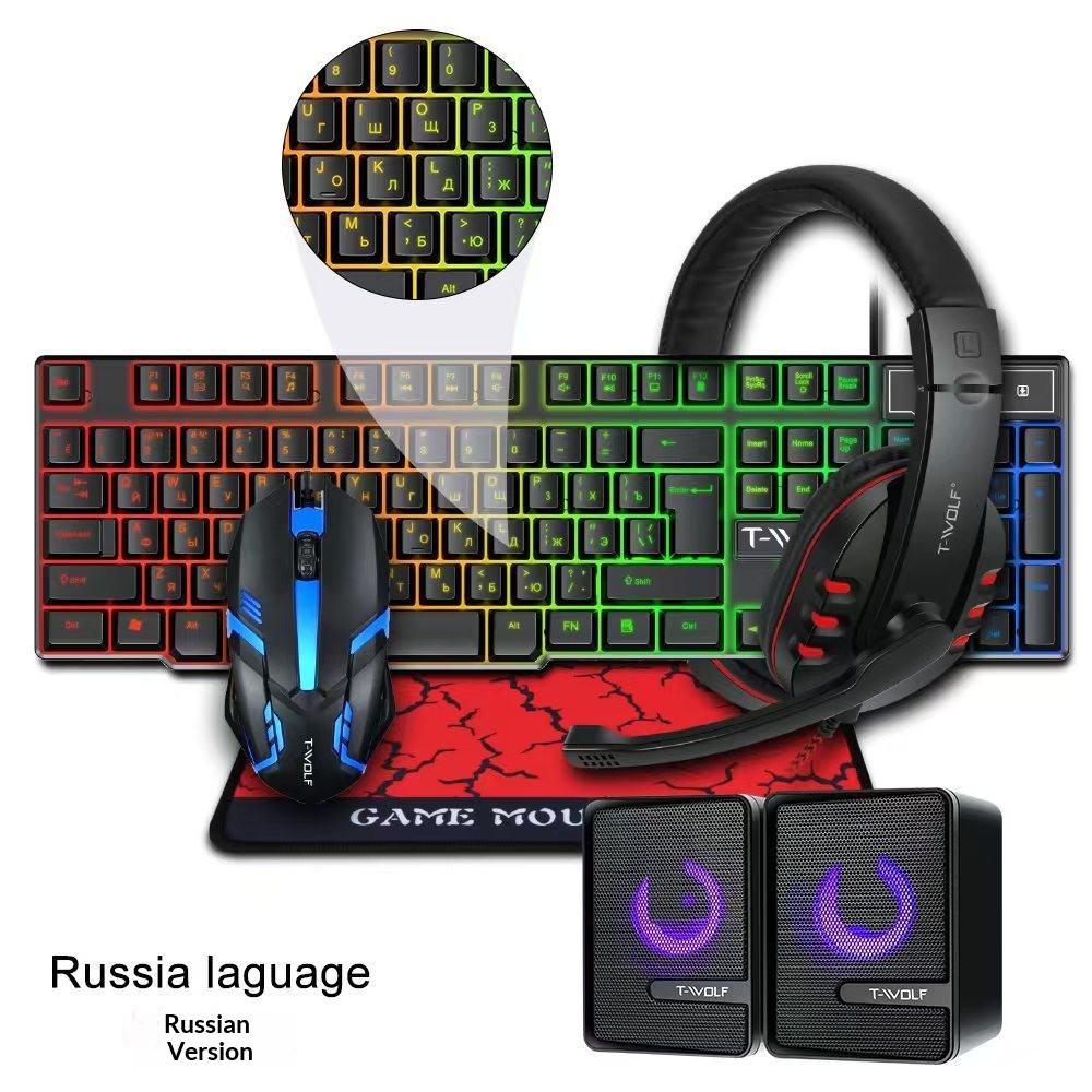 Spanish Russian Keyboard Layou - Gaming Keyboard Mouse And Headset Combo review and price