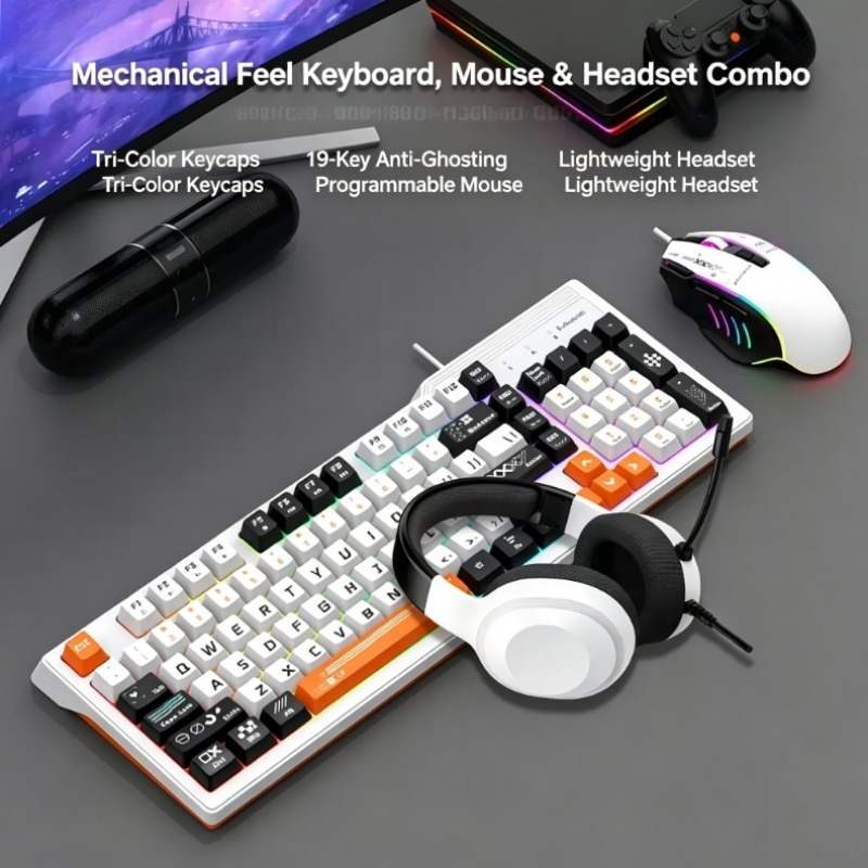 K8pro 3 In 1 Gaming Combo Wire - Gaming Keyboard Mouse Combo review and price