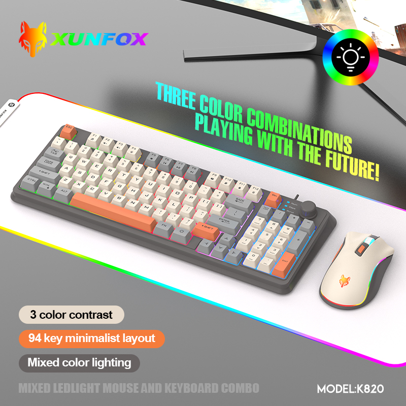 K820 USB Wired Game Keyboard M - Gaming Keyboard Mouse Combo review and price