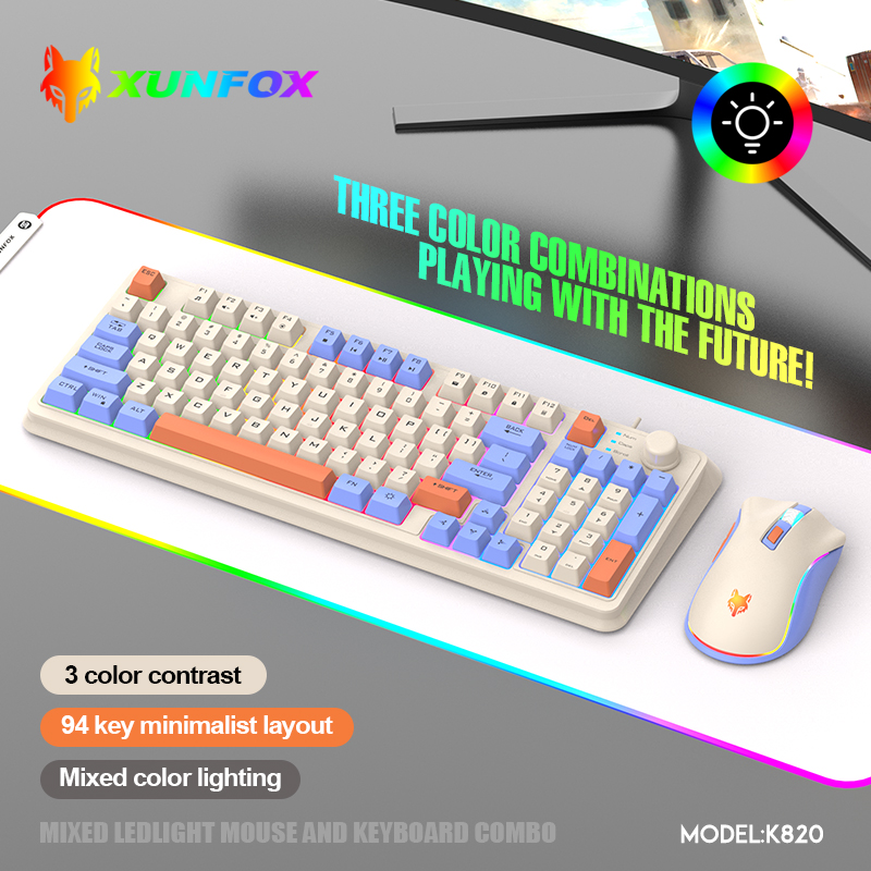 K820 USB Wired Game Keyboard M - Gaming Keyboard Mouse Combo review and price