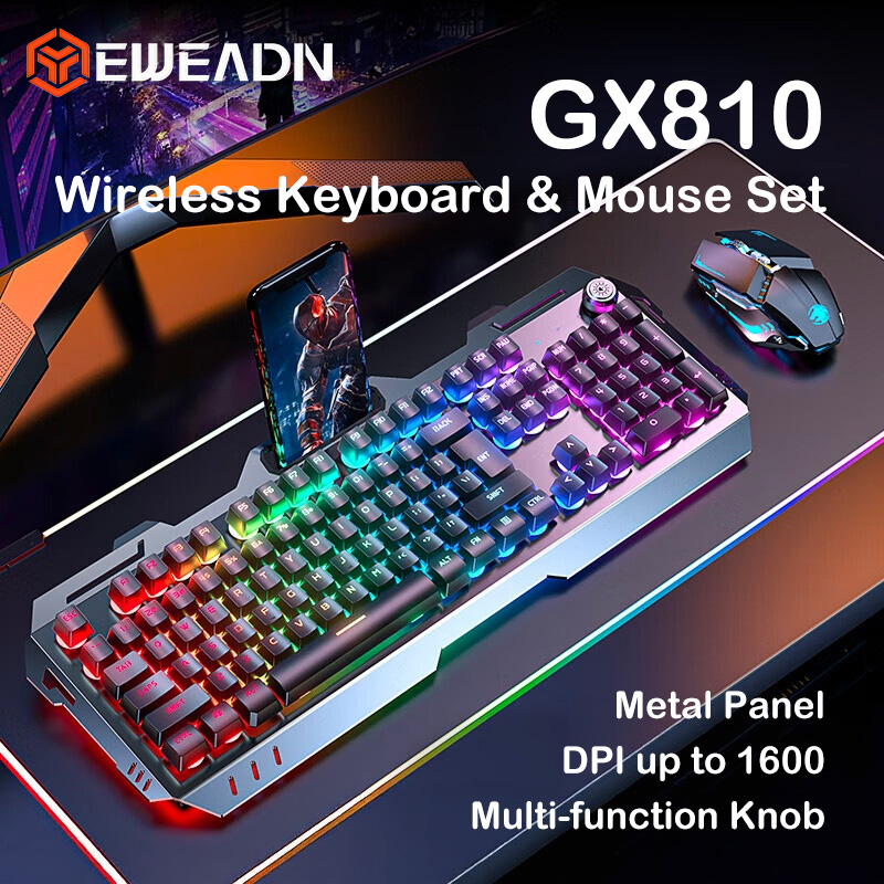 EWEADN GX810 Wireless Keyboard - Gaming Keyboard Mouse And Headset Combo review and price