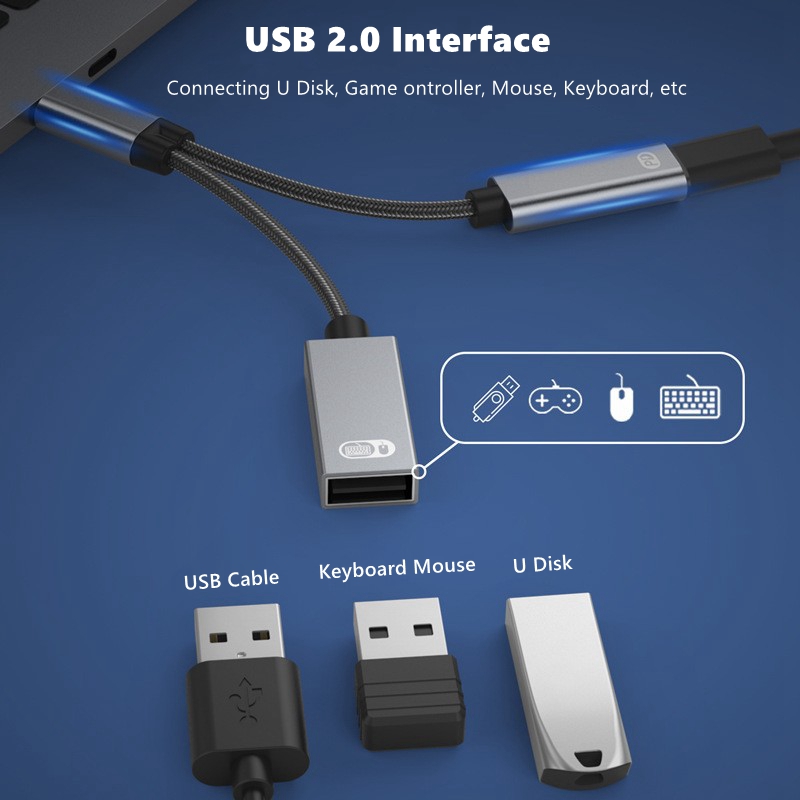 Audio 1 to 2  Type-C to USB OT - Gaming Keyboard Type C review and price