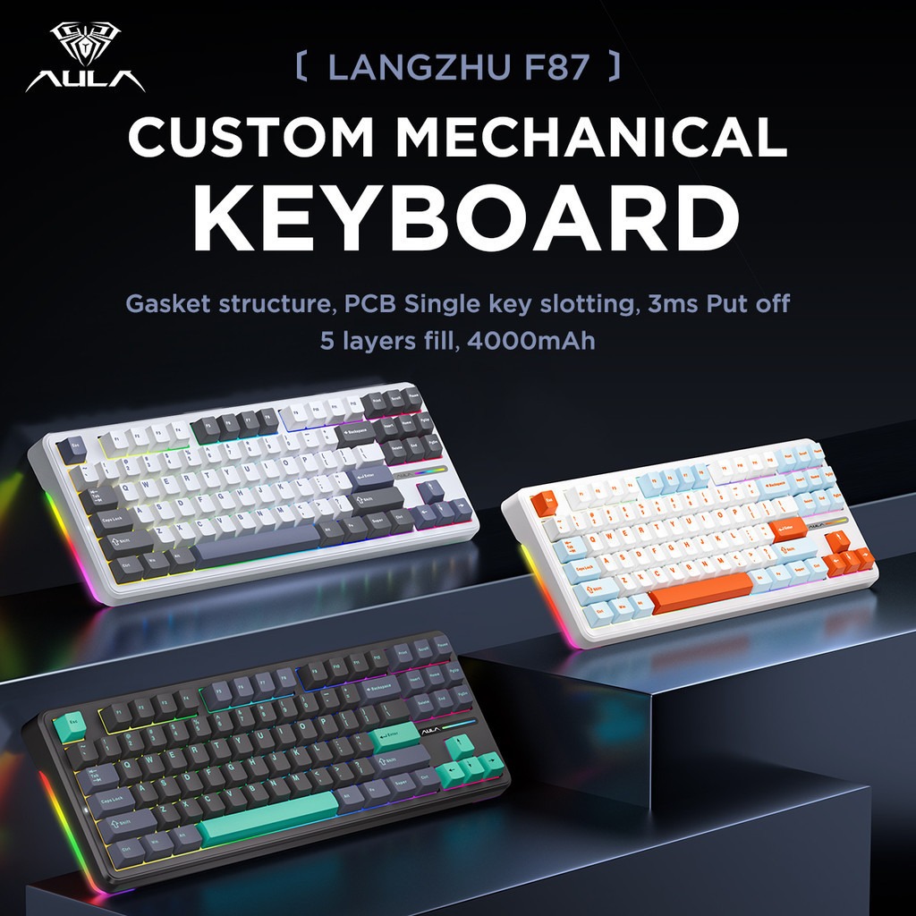Aula F87 Pro Mechanical Keyboa - Gaming Keyboard Tkl review and price