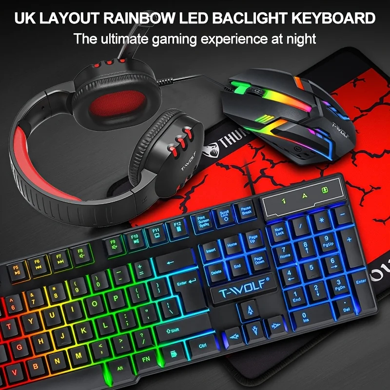 2026 4-In-1 Wired Gaming Keybo - Gaming Keyboard Mouse And Headset Combo review and price