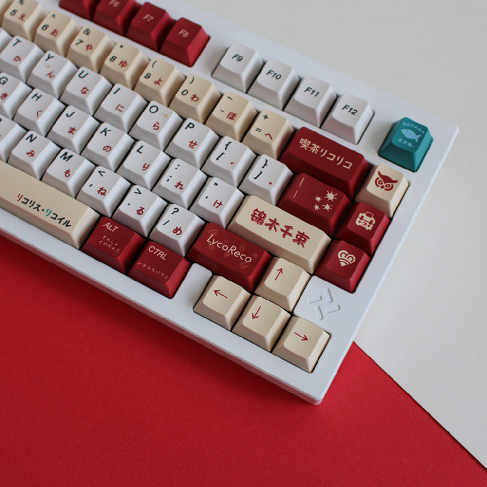Lycoris Recoil Anime PBT Keyca - Gaming Keyboard Ergonomic review and price